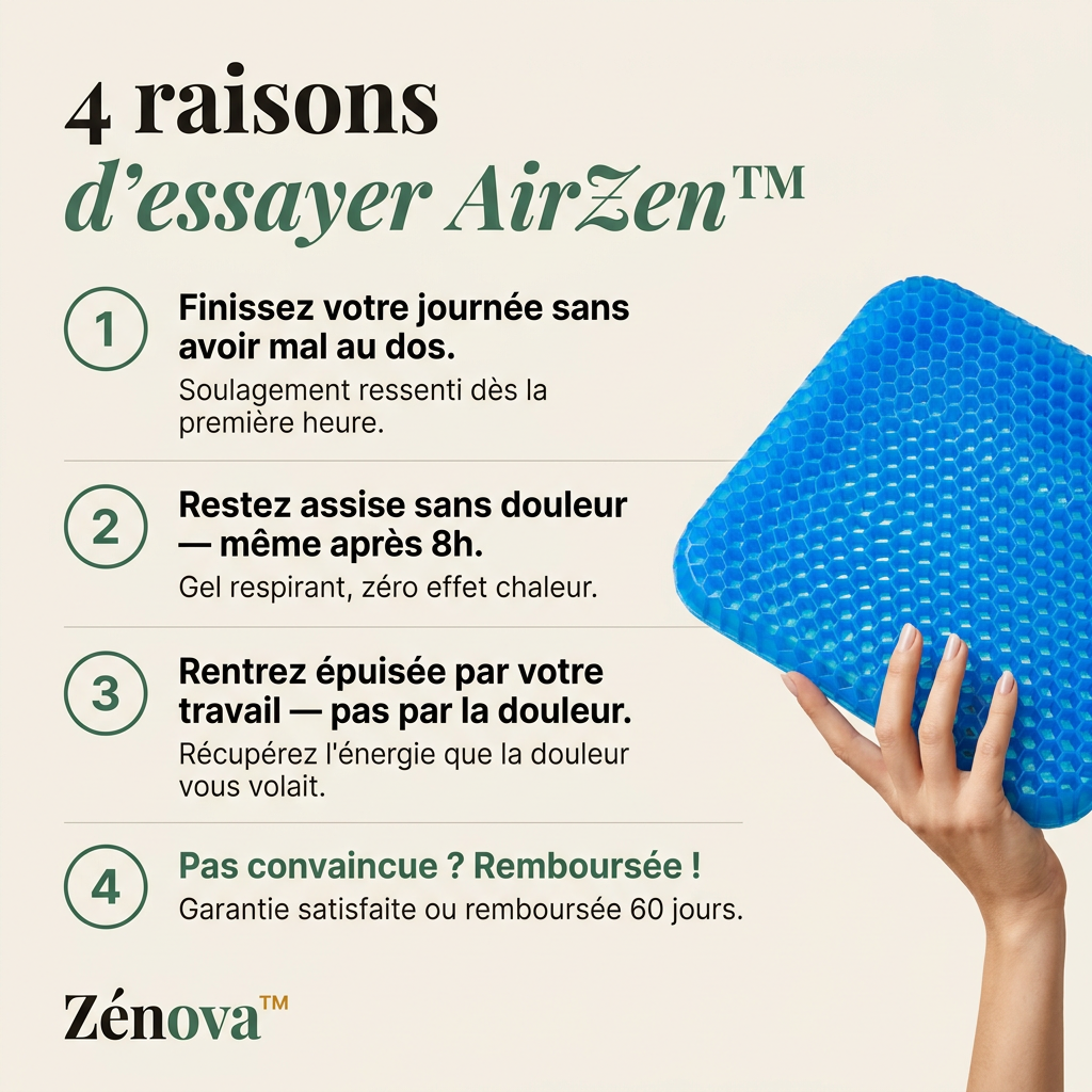 AirZen™-Coussin Gel Alvéolé